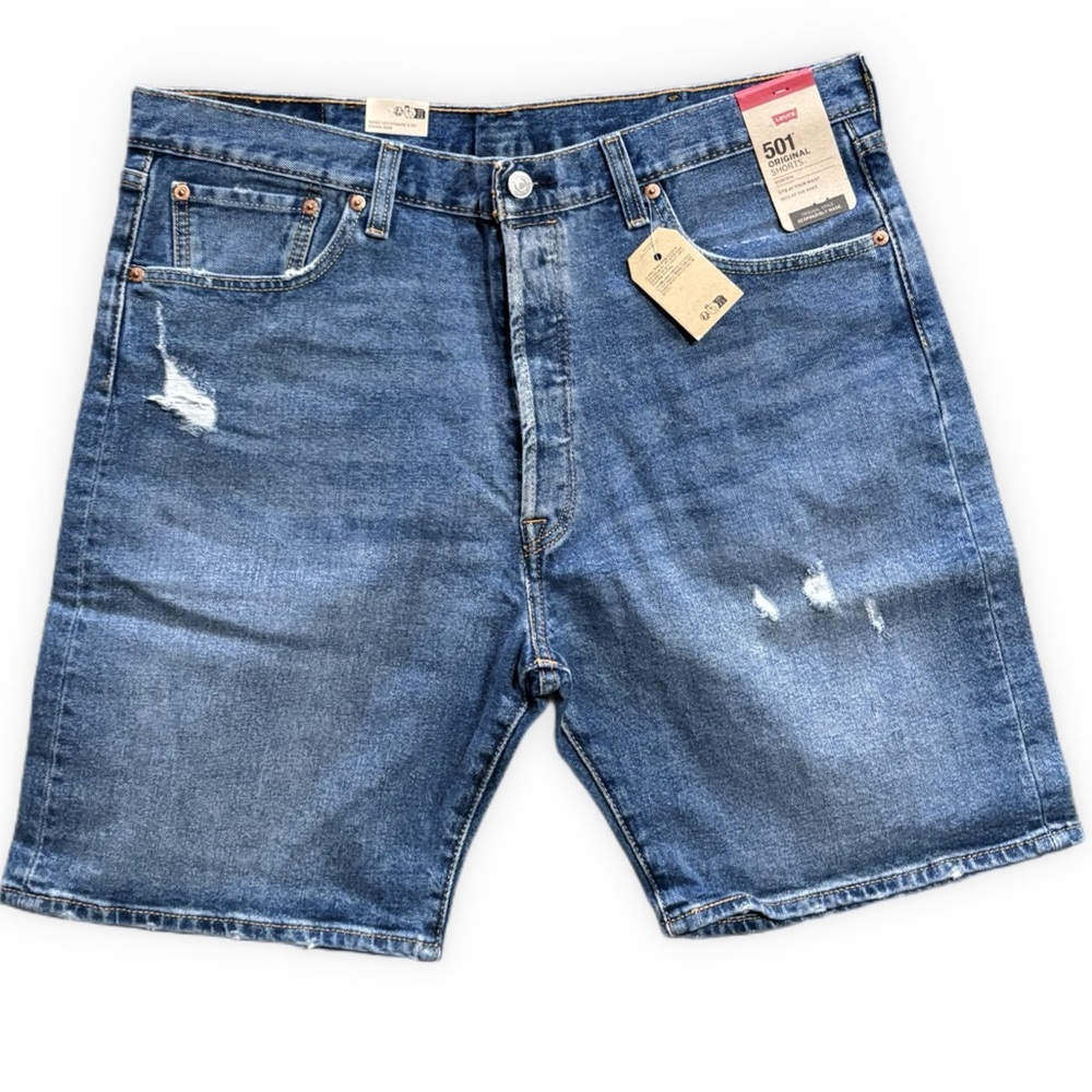 Mens Levi’s 501 Original Style Shorts Button Up Stretch   Sizes 34” and 40”
